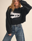 HAPPY FLEECE SWEATSHIRT