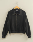 COLLARED ZIP UP