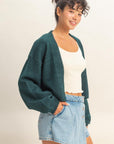 CROPPED OPEN CARDI