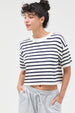 STRIPED CROP TEE