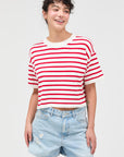 STRIPED CROP TEE