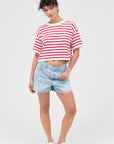 STRIPED CROP TEE