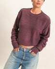 SEAM DETAIL OVERSIZE SWEATER