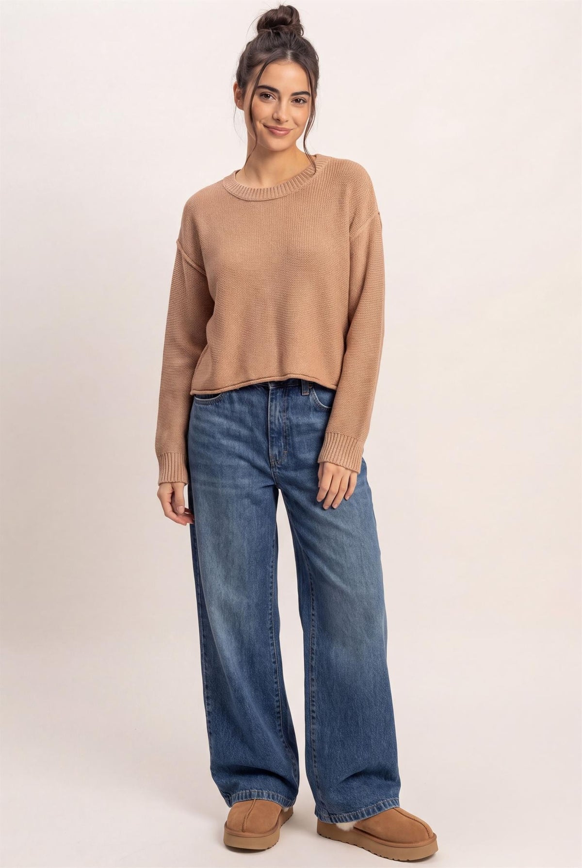 SEAM DETAIL OVERSIZE SWEATER