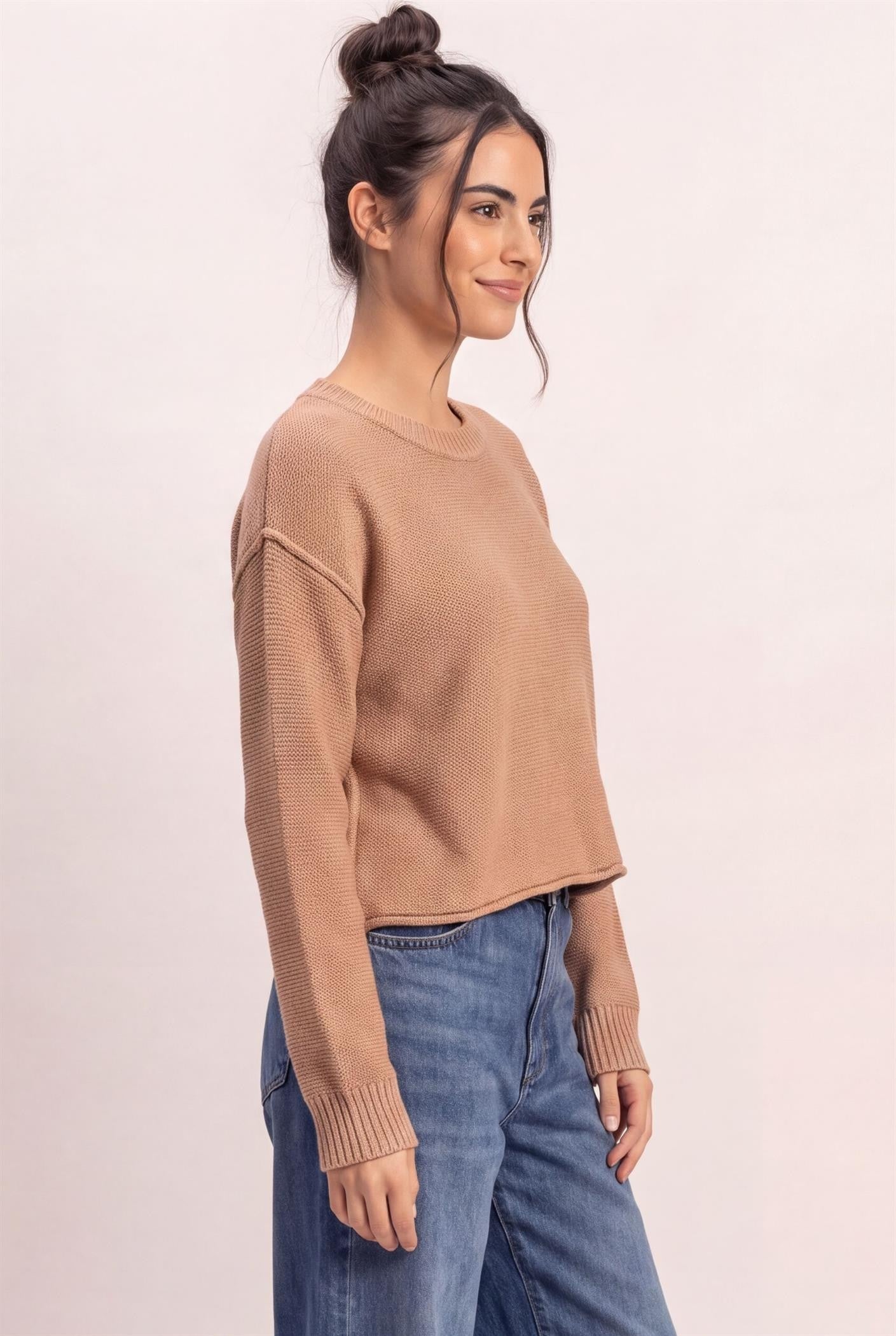 SEAM DETAIL OVERSIZE SWEATER