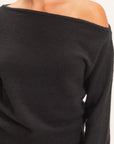 OFF THE SHOULDER SWEATER