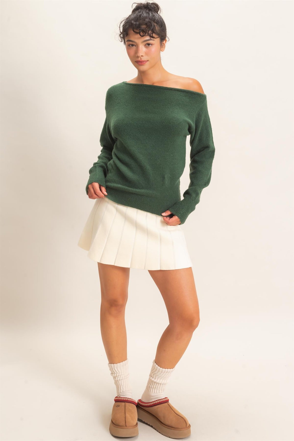 OFF THE SHOULDER SWEATER