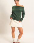 OFF THE SHOULDER SWEATER