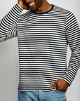 LONG SLEEVE STRIPED TEE