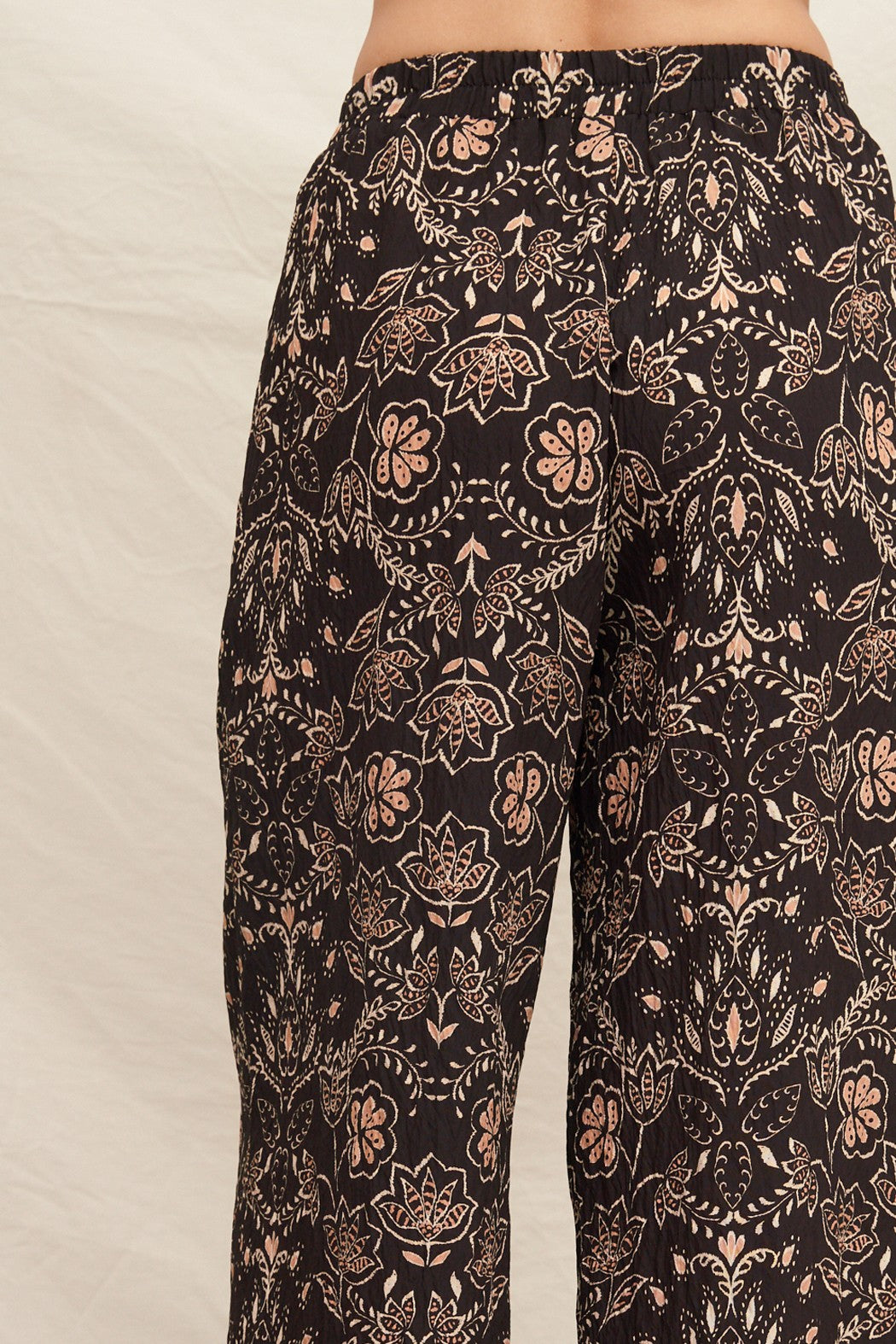 FOLK FLORAL CROP TOP SET