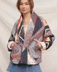 MULTI PRINT QUILTED JACKET