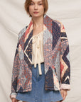 MULTI PRINT QUILTED JACKET
