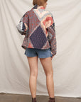 MULTI PRINT QUILTED JACKET