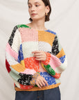 OVERSIZE PATCHWORK SWEATER