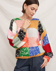 OVERSIZE PATCHWORK SWEATER