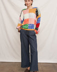 OVERSIZE PATCHWORK SWEATER