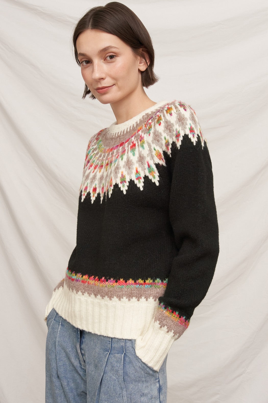 MODERN FAIR ISLE SWEATER