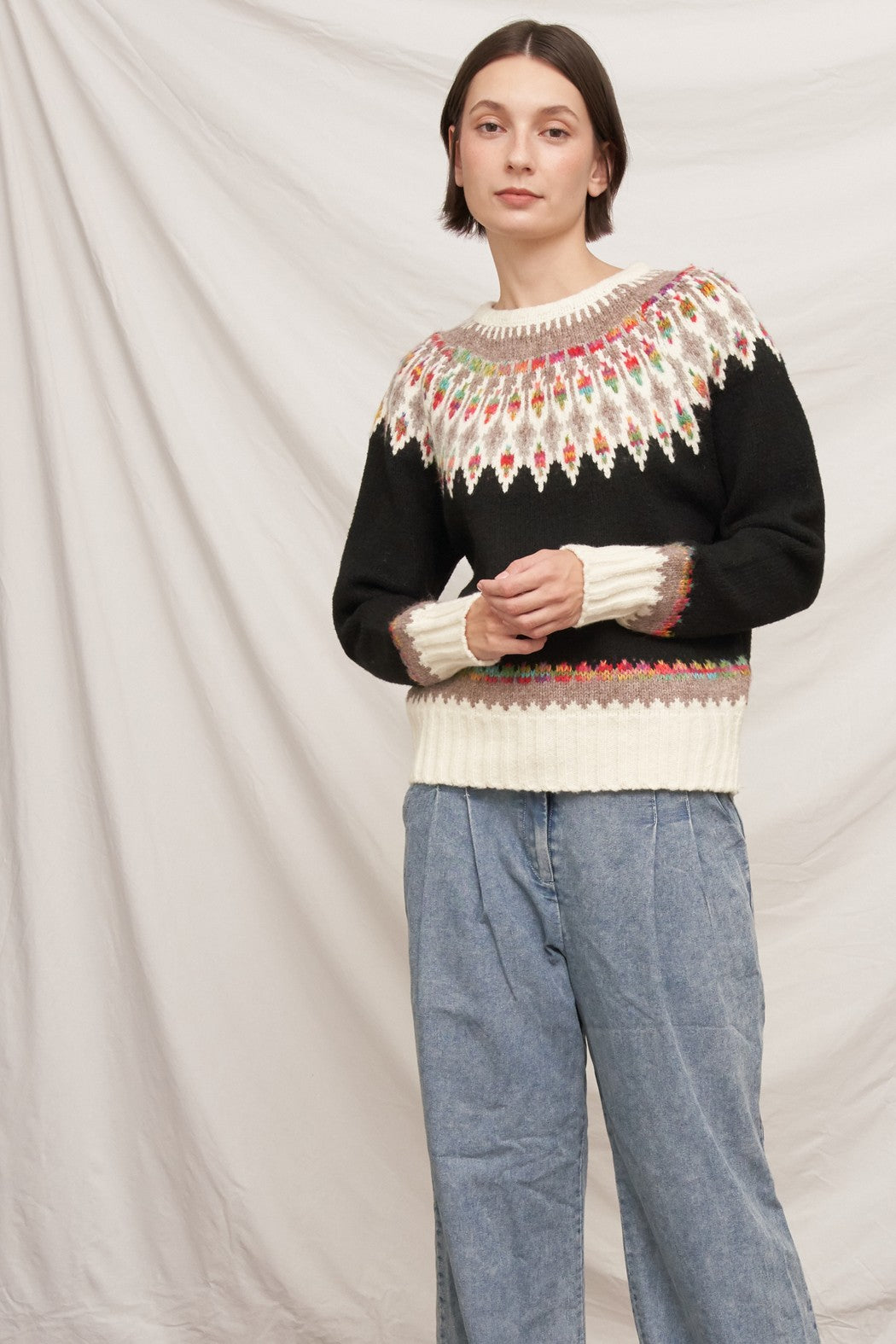 MODERN FAIR ISLE SWEATER