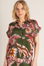 TROPICAL FLORA SHORT SLEEVE SHIRT