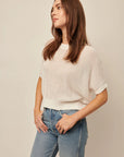 EMERSYN SHORT SLEEVE KNIT PULLOVER