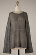 METALLIC MESH SWEATER