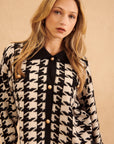 EDWARD HOUNDSTOOTH CARDI