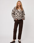 STIRLING ANIMAL KINGDOM 1/4 ZIP SWEATER