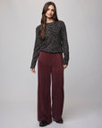 LEOPARD CREW NECK SWEATER