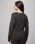 LEOPARD CREW NECK SWEATER