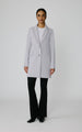 FABRIZA DRAPY NOTCH COLLAR STRAIGHT TRENCH