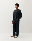 HEATHERED THERMAL LONG SLEEVE TOP