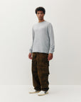 HEATHERED THERMAL LONG SLEEVE TOP
