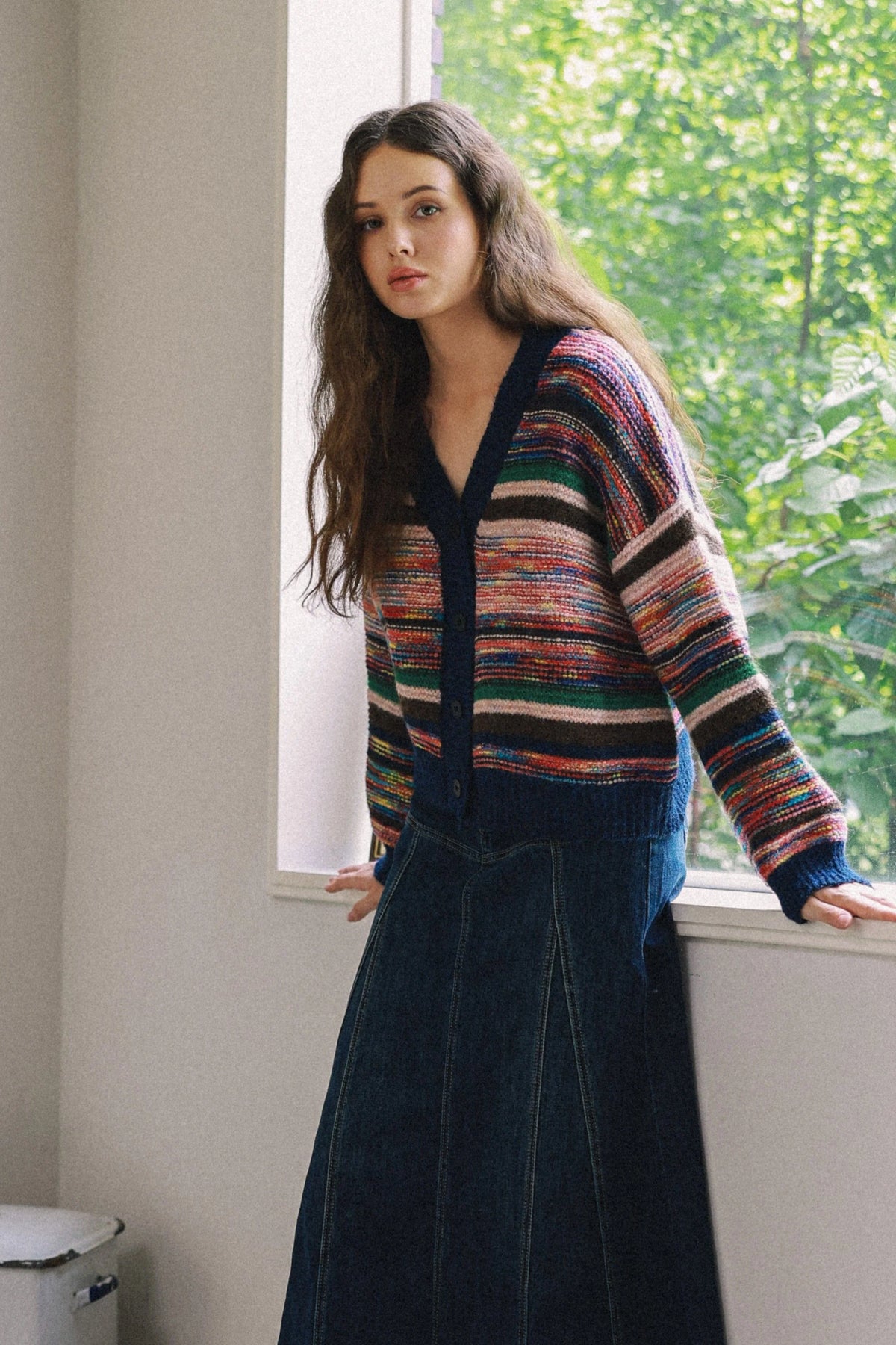 COLOUR MIX CARDIGAN