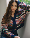 COLOUR MIX CARDIGAN