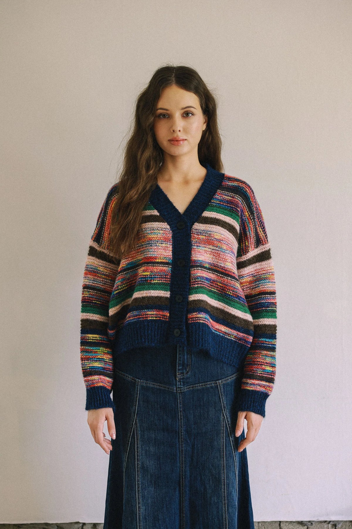 COLOUR MIX CARDIGAN