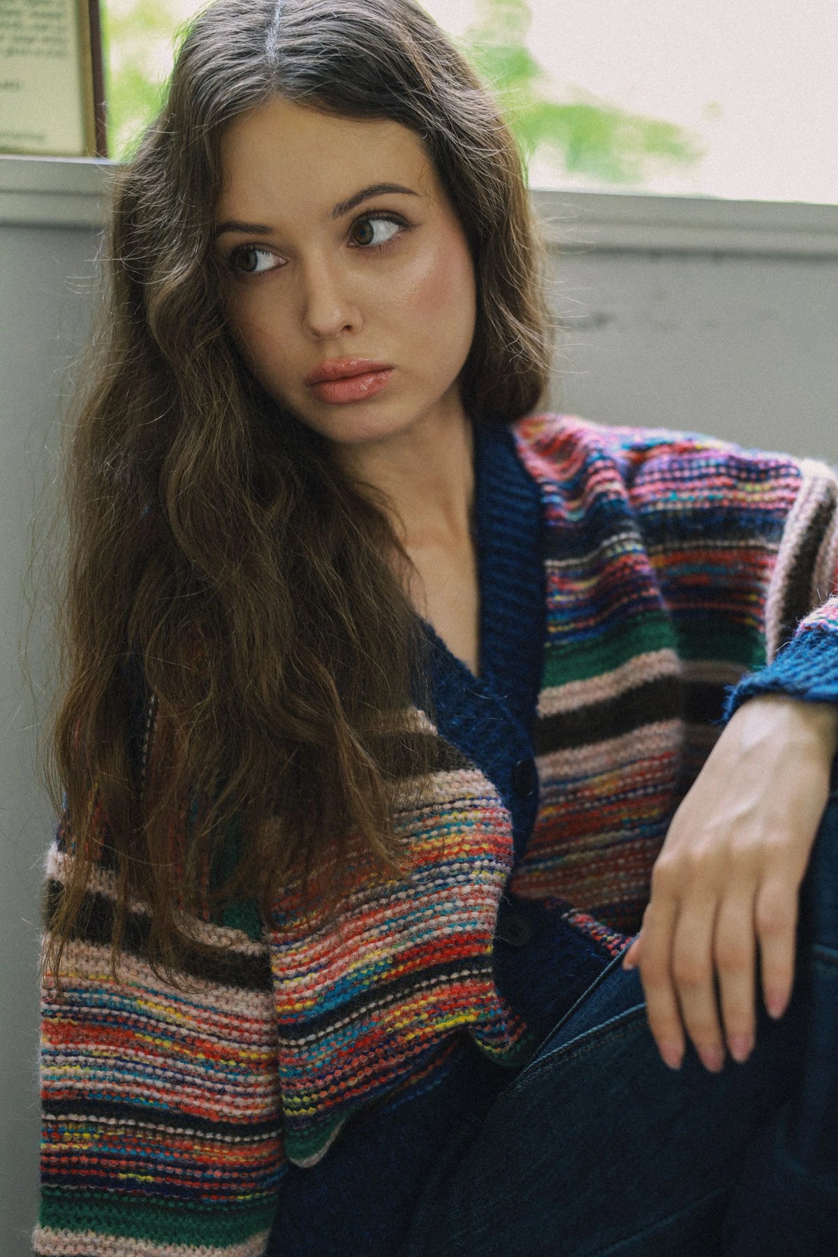 COLOUR MIX CARDIGAN
