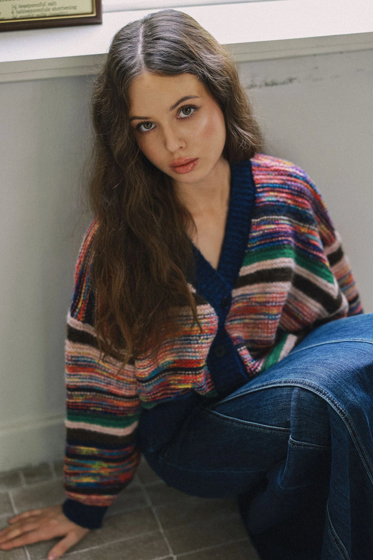 COLOUR MIX CARDIGAN