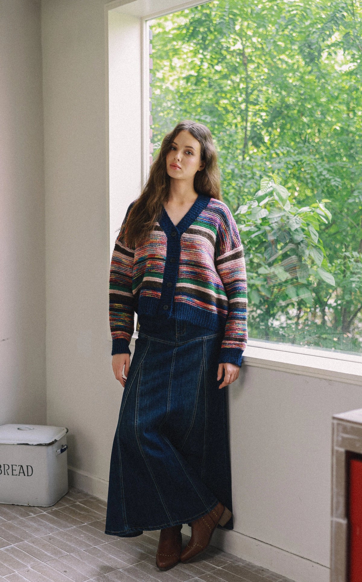 COLOUR MIX CARDIGAN