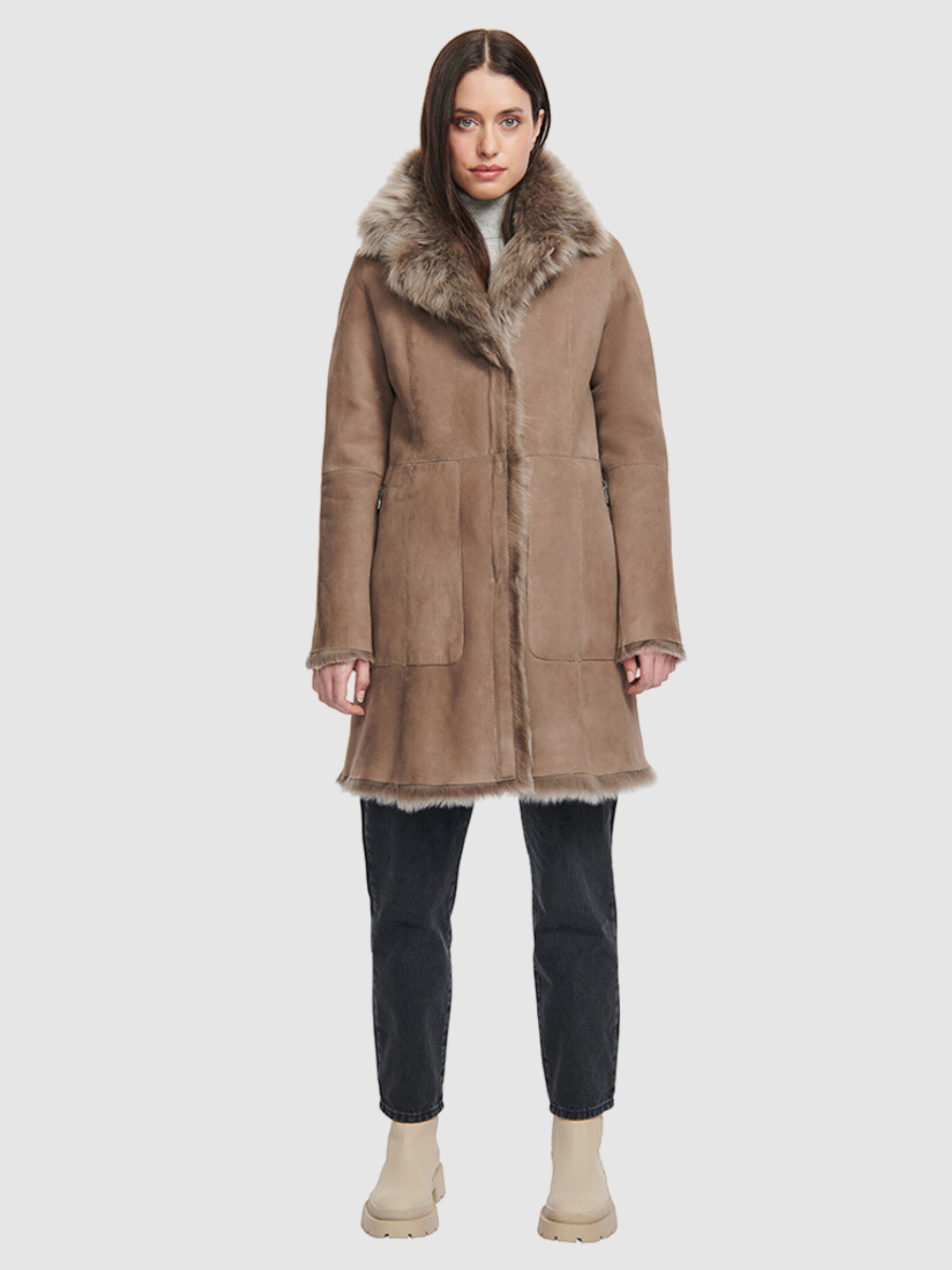 Shearling coat near shop me