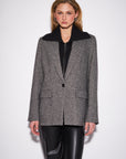 HAYES HERRINGBONE BLAZER