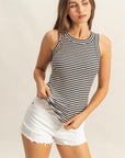 STRIPED RIB TANK