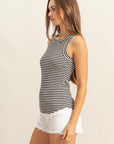 STRIPED RIB TANK