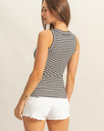 STRIPED RIB TANK