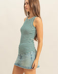 STRIPED RIB TANK