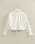 CROPPED COTTON POPLIN SHIRT