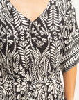 FLORAL PRINT SHORT SLEEVE ROMPER