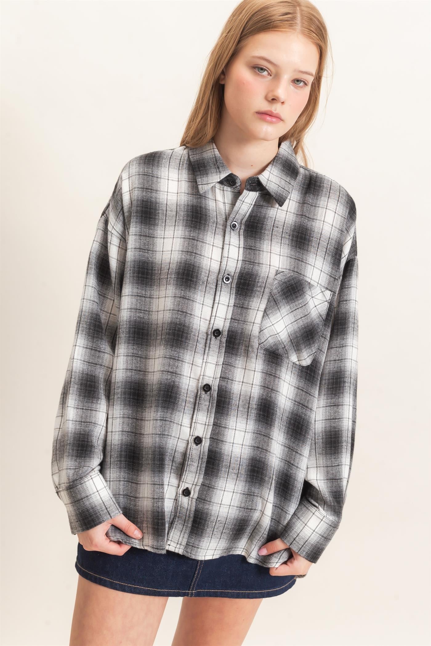 PLAID FLANNEL SHIRT