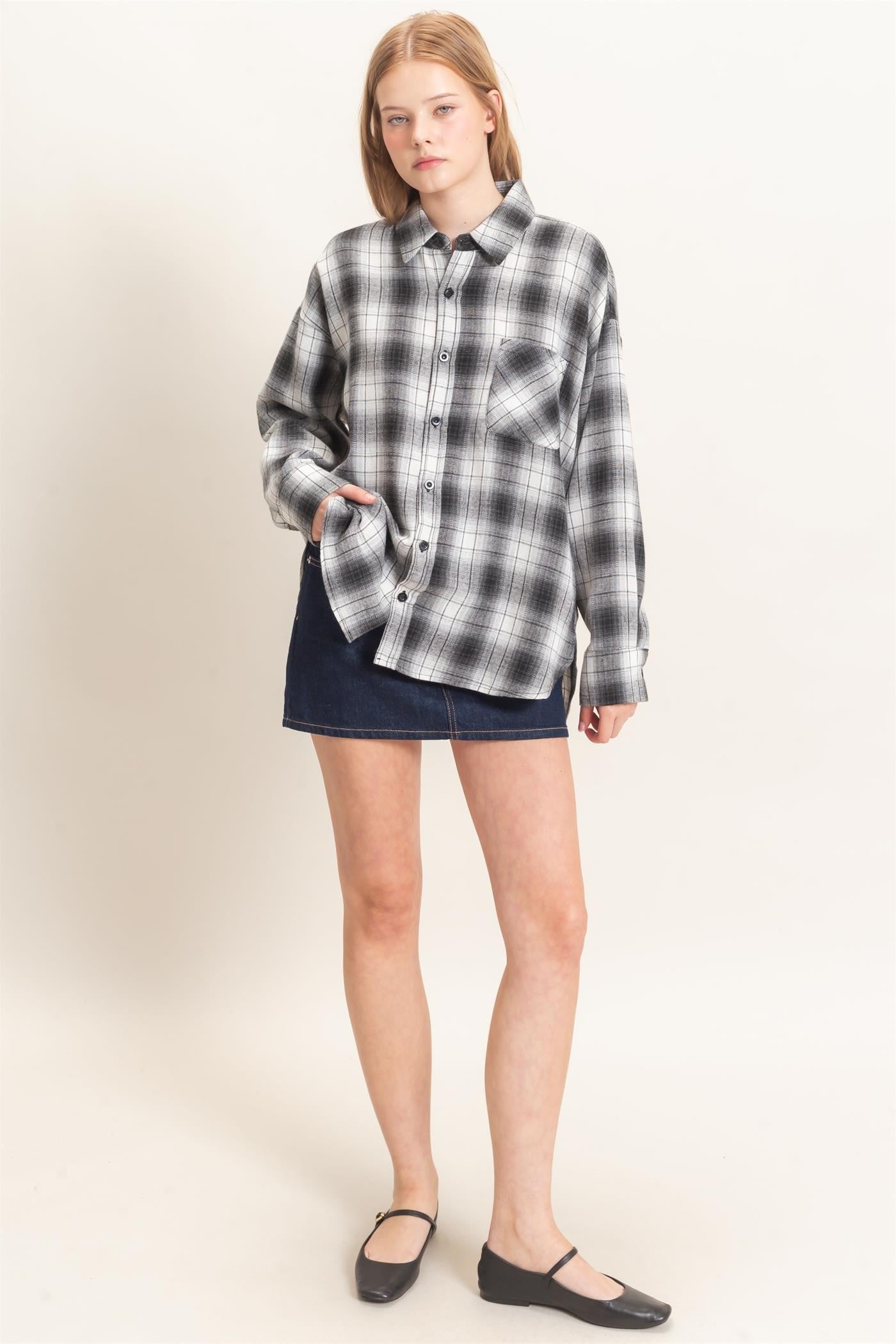 PLAID FLANNEL SHIRT