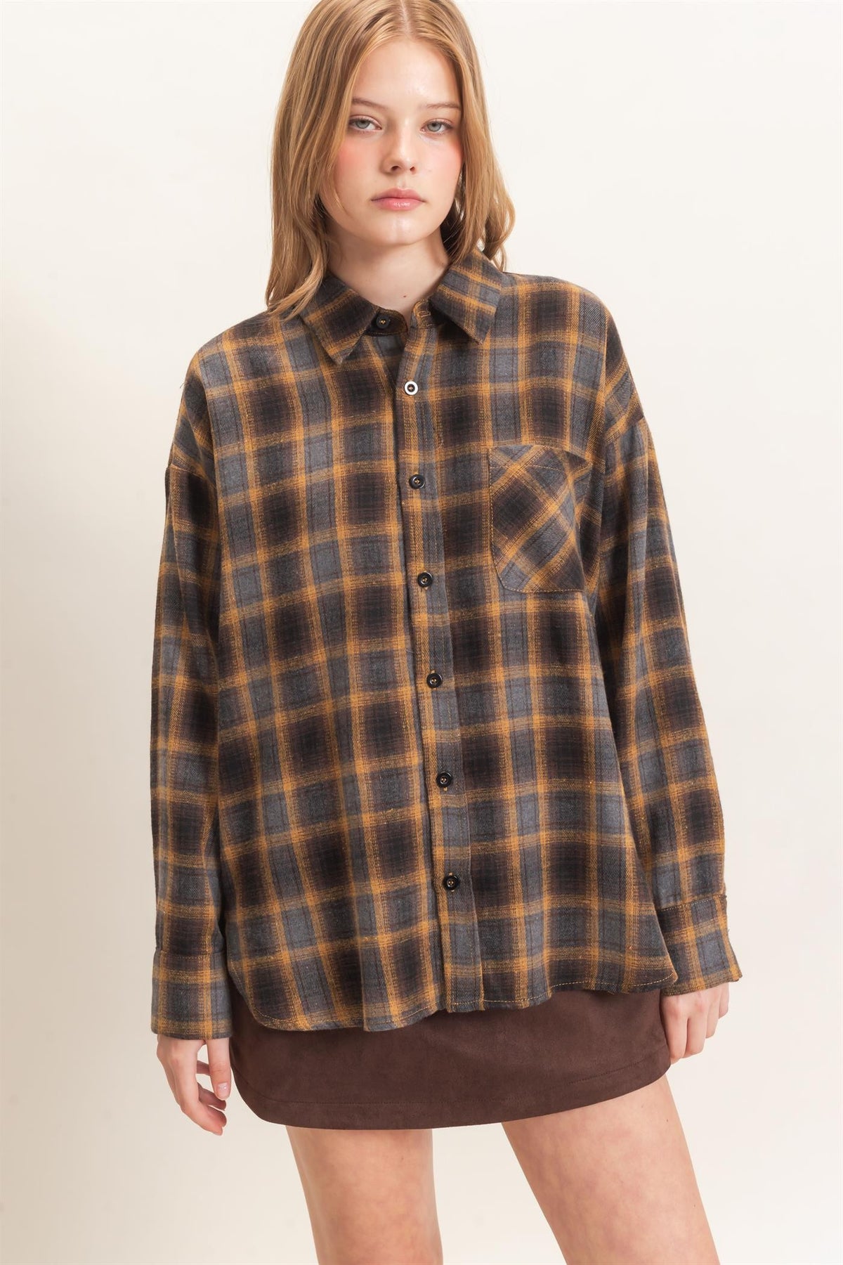 PLAID FLANNEL SHIRT