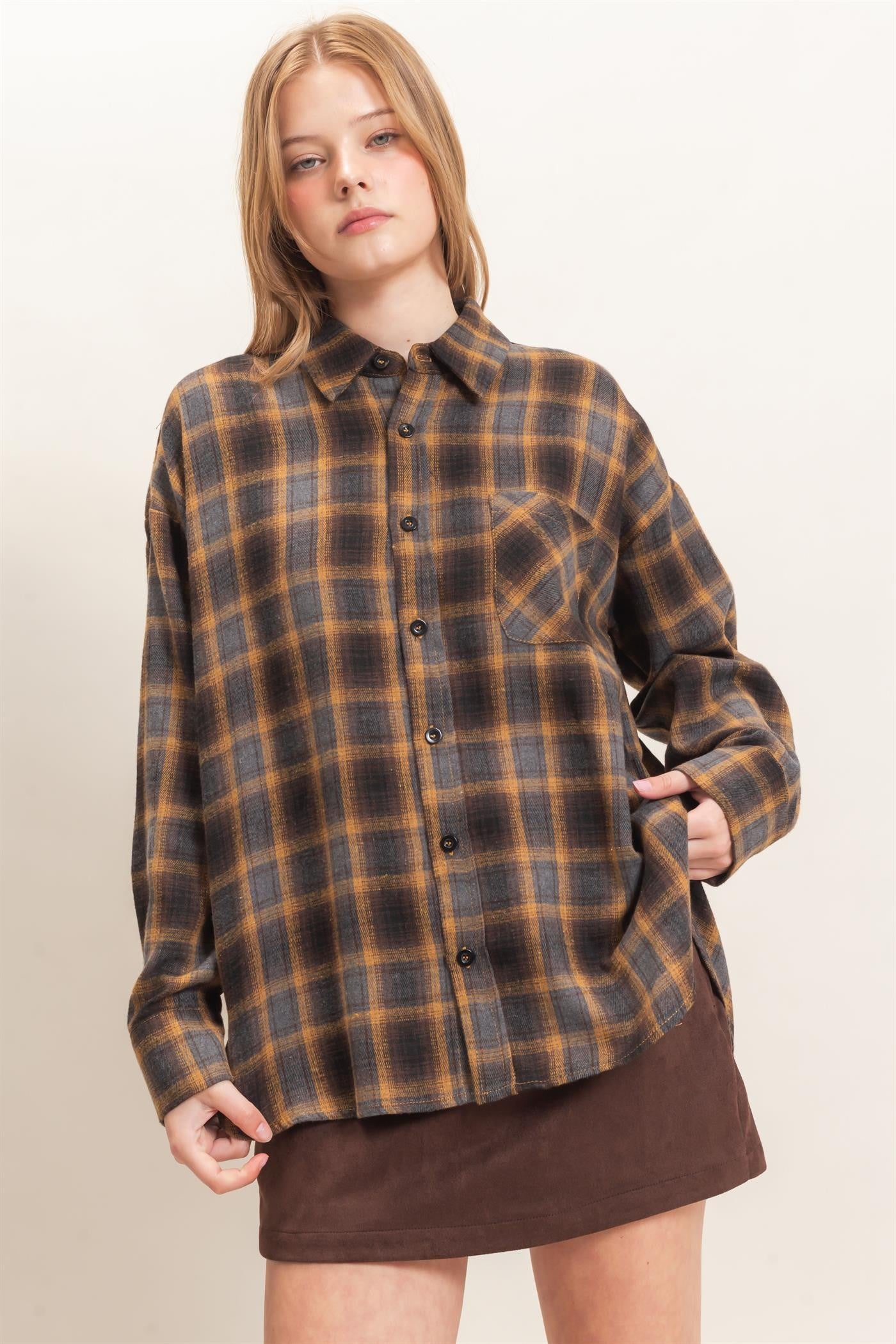 PLAID FLANNEL SHIRT